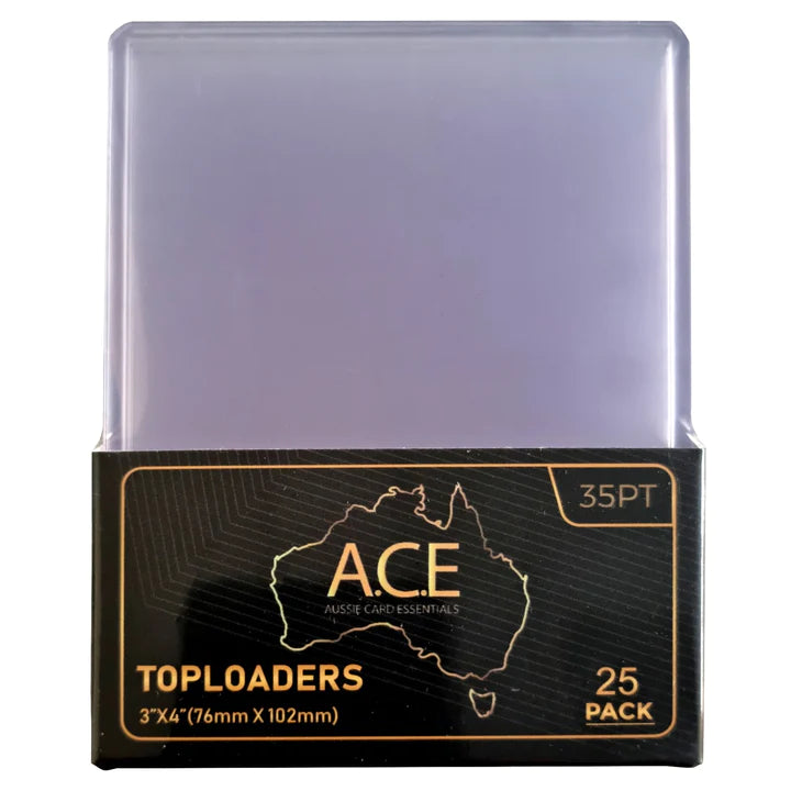 Standard 35pt Top Loaders - 25pc Pack - Aussie Card Essentials