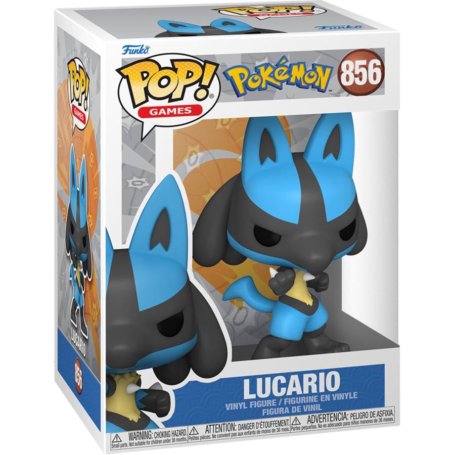 Funko Pop! Games Pokemon Lucario figure in packaging
