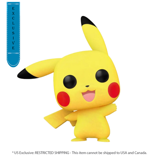 Pokemon - Pikachu Waving Flocked Pop! Vinyl