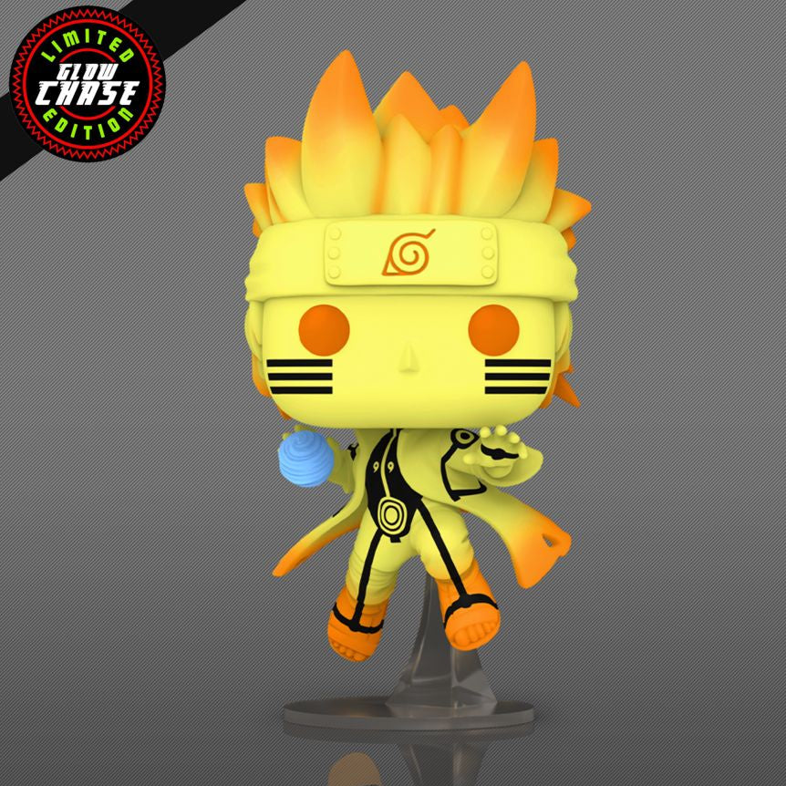 Glow-in-the-dark figurine with unique design on a gray background