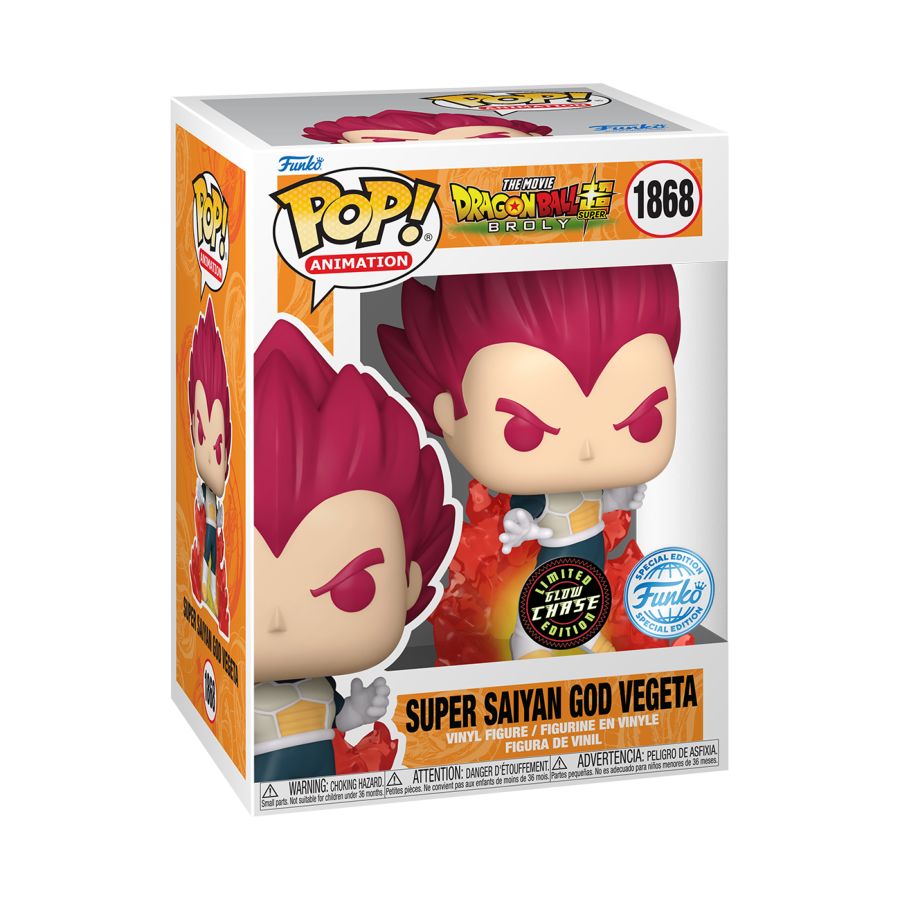 Dragon Ball Super: Broly - Super Saiyan God Vegeta Pop! Vinyl (Chase)