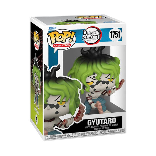 Funko Pop! vinyl figure packaging of Gyutaro from Demon Slayer on a white background