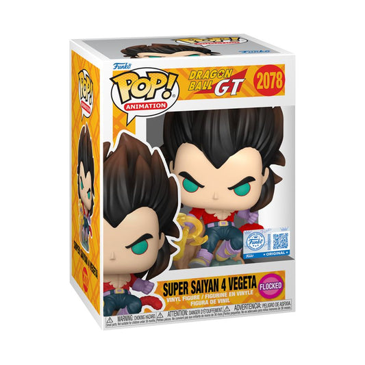 Dragon Ball: GT - Super Saiyan 4 Vegeta Flocked Pop! Vinyl