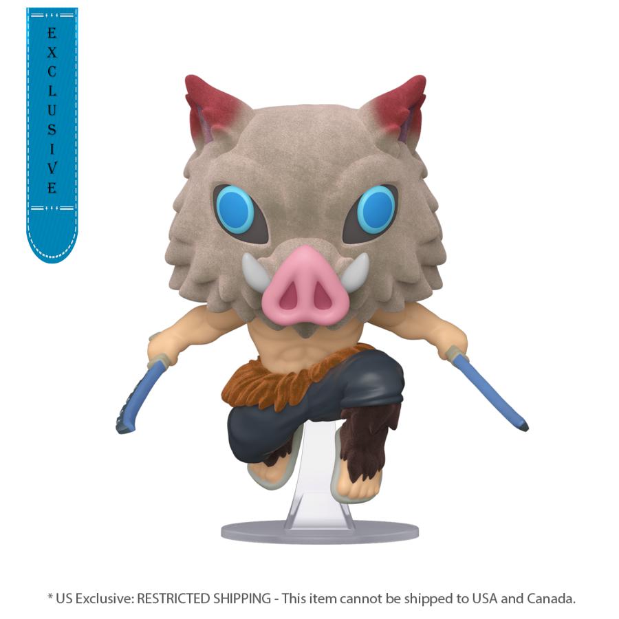 Demon Slayer Kimetsu no Yaiba - Inosuke Hashibira Pop! Vinyl (Flocked)