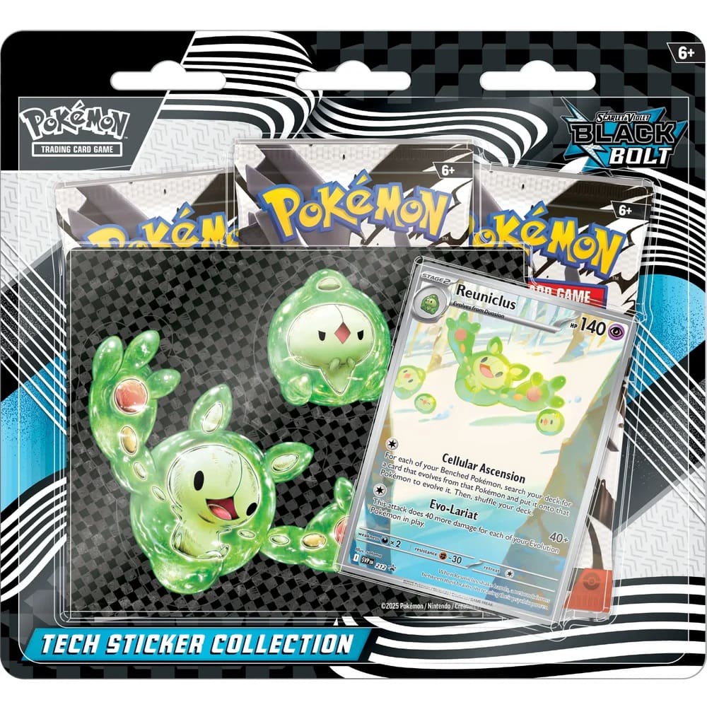 POKÉMON TCG Scarlet & Violet - Black Bolt Tech Sticker Blister