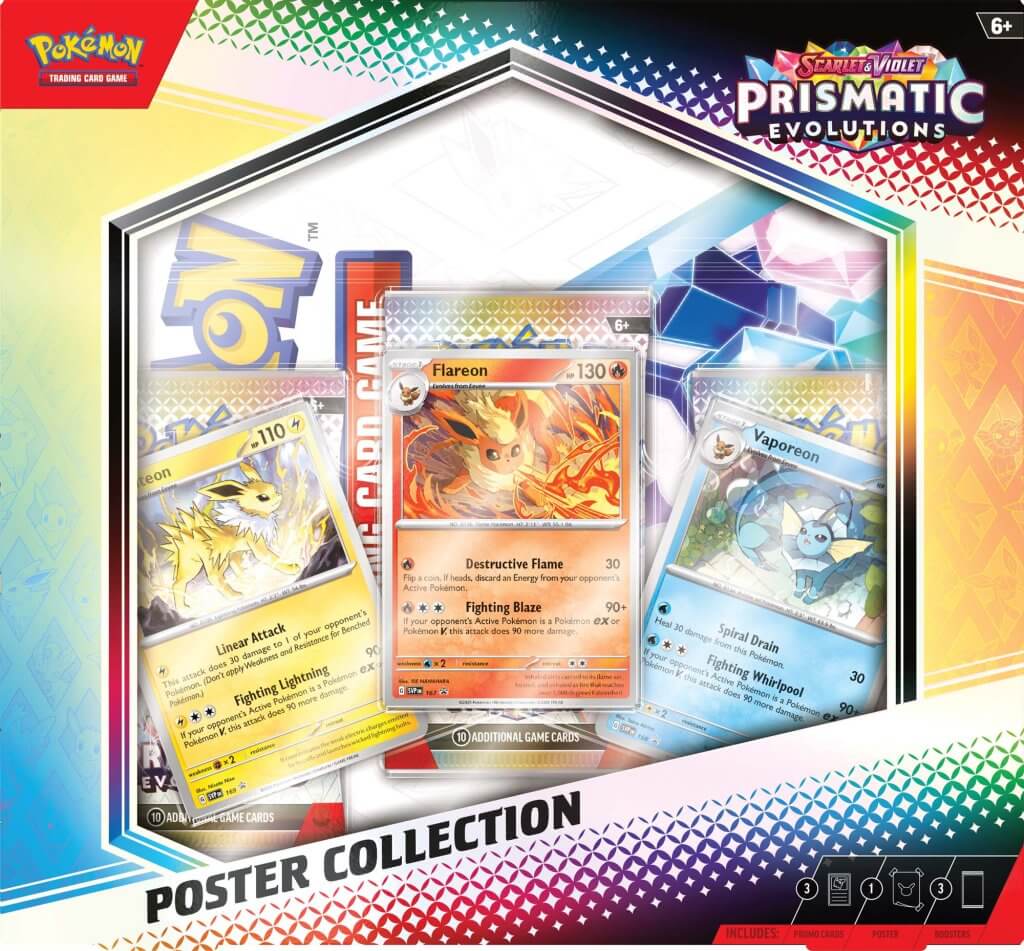 POKÉMON TCG Scarlet & Violet Prismatic Evolutions Poster Collection