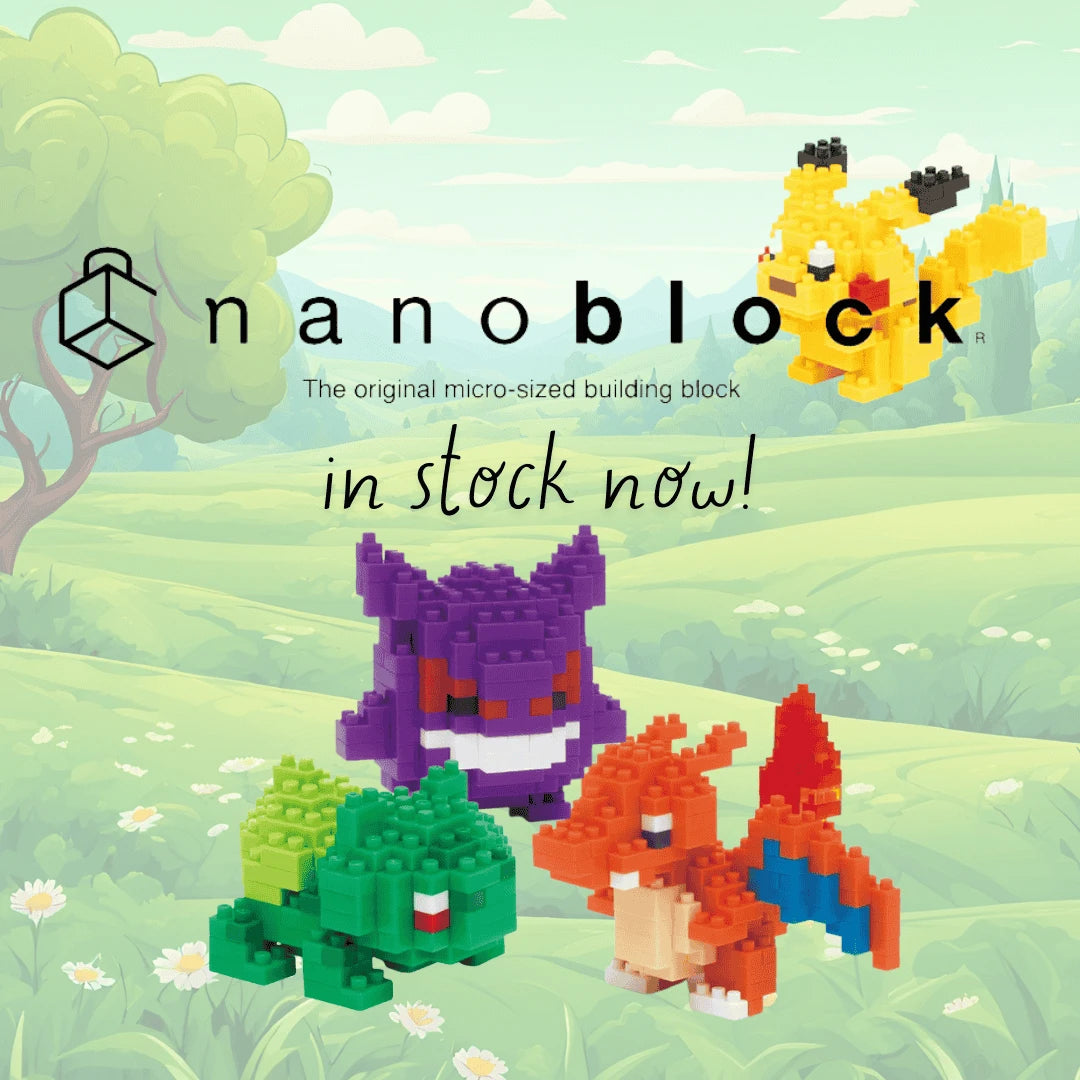 Nanoblocks, currently stocking Pokemon with more to come!