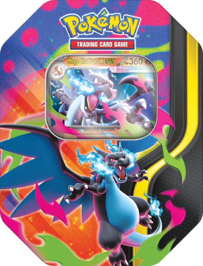 Pokémon trading card game packaging with a colorful design