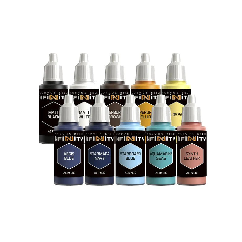 Infinity - Model Colour Paint Set O-12 + Exclusive Miniature