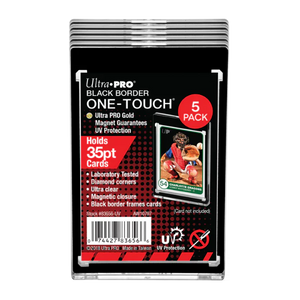 5 pack ULTRA PRO Magnetic One Touch 35pt Black Border