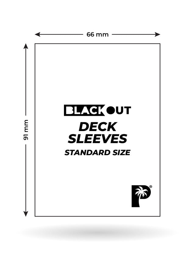 Blackout Deck Sleeves - Standard Size - Clear
