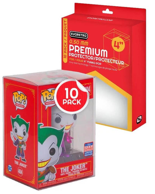 EVORETRO PREMIUM Funko Pop! Plastic Protector for 4 Inch 10-pack