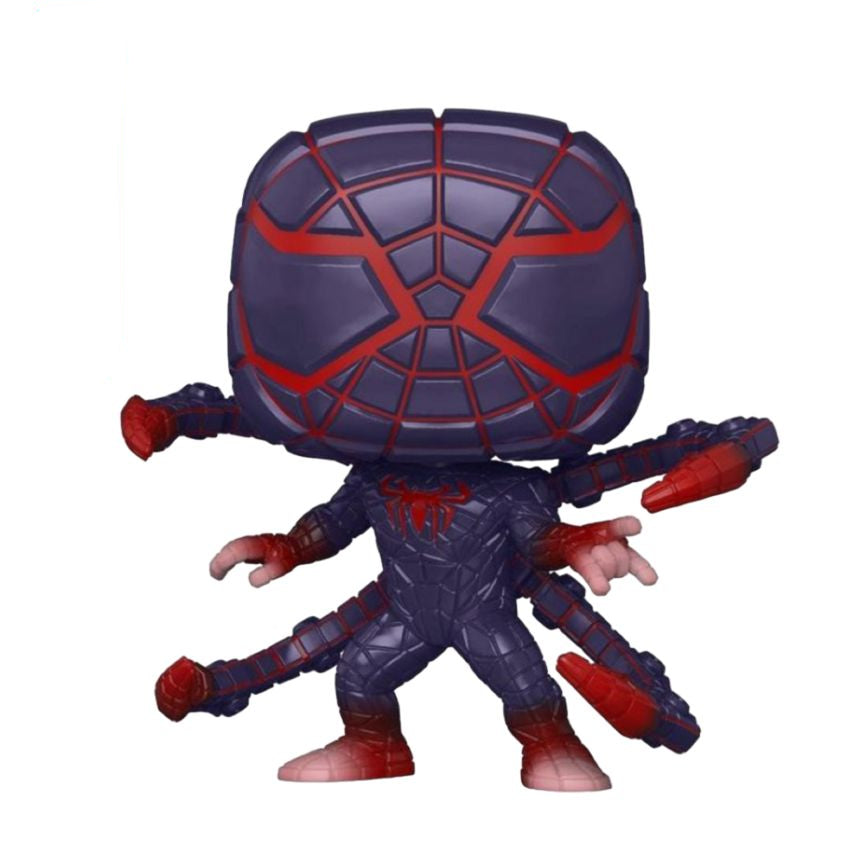 Spider-Man action figure with red and blue design on a white background