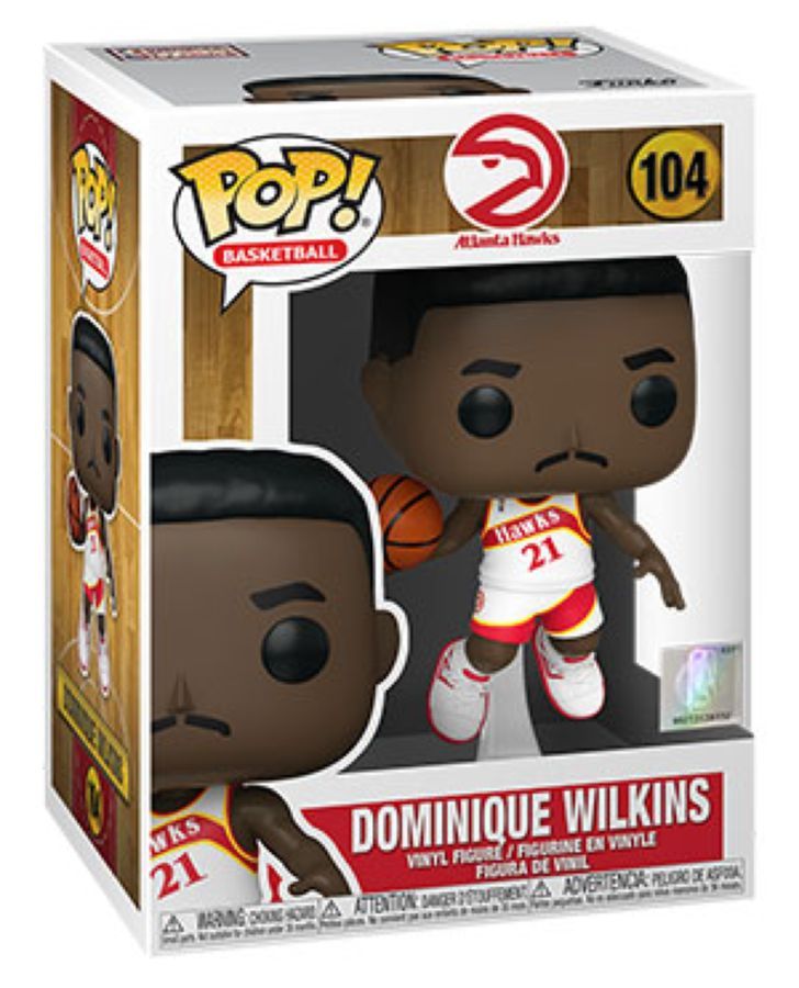 NBA - Legends – Dominique Wilkins Hawks Home Pop! Vinyl