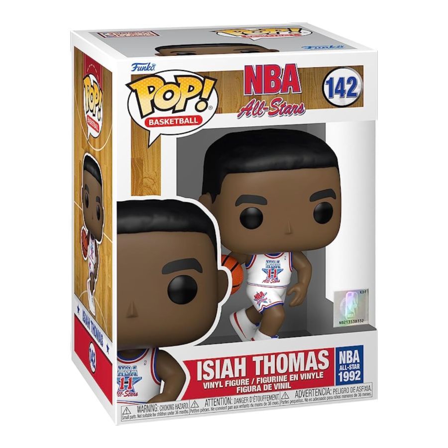 NBA - Legends – Isiah Thomas White All Star Uni 92 Pop! Vinyl