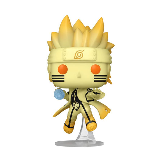 Funko Pop! vinyl figure of a character with spiky yellow hair and orange eyes on a white background