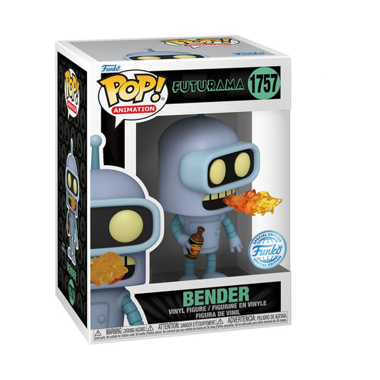 Funko Pop! vinyl figure packaging of Bender from Futurama on a white background