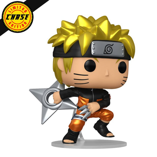 Funko Pop! vinyl figure of a character with spiky hair and a star-shaped object, limited edition label visible.