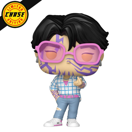 Jinu Funko Pop! vinyl figure with pink glasses and black hair, limited edition Chase label.