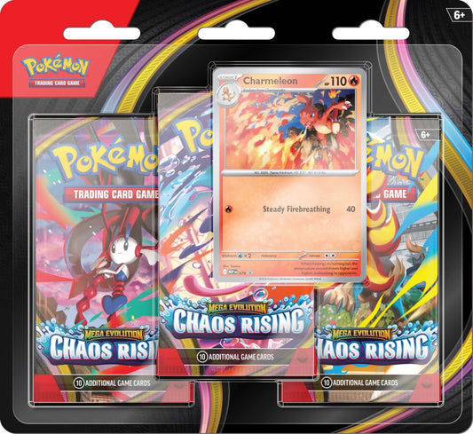 Pokémon TCG: Mega Evolution Chaos Rising 3-Booster Blister (PREORDER)