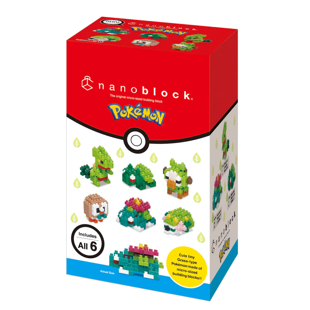 Nanoblock Mini Pokemon Box - Grass-Type