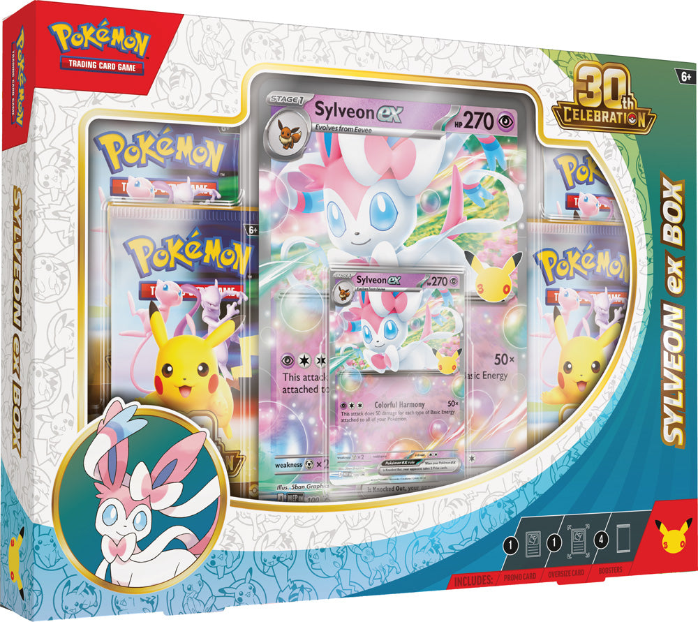 Pokemon TCG: 30th Celebration Sylveon ex Box / Greninja ex Box PREORDER