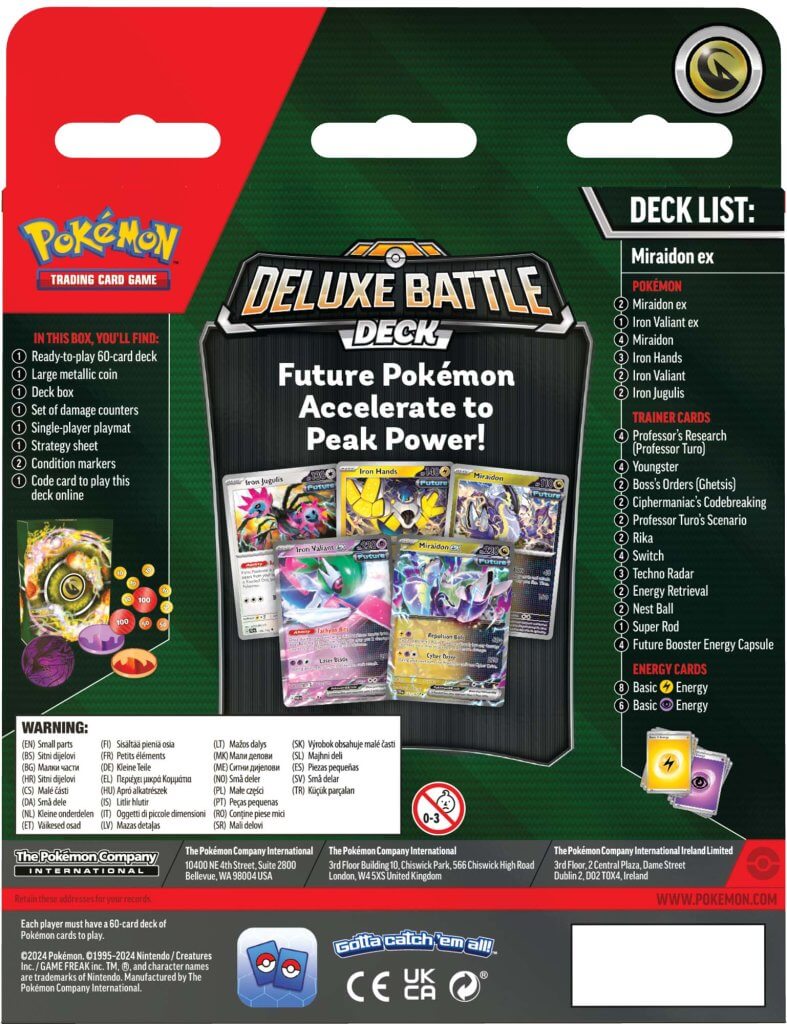 Pokemon TCG: Miraidon/ Koraidon ex Deluxe Battle Deck