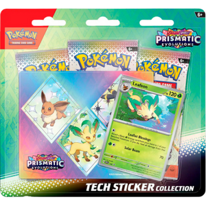 POKÉMON TCG Scarlet &amp; Violet Prismatic Evolutions Tech Sticker Collection (Set of 3)