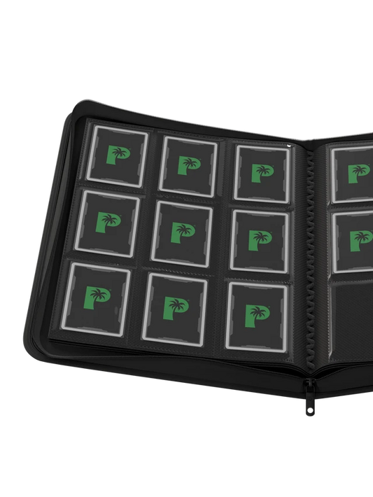 Palms Off Gaming - Stealth 9 Pocket Zip Binder - Black