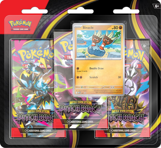 Pokémon TCG: Mega Evolution—Pitch Black Three-Booster Blister PREORDER 17.07.26