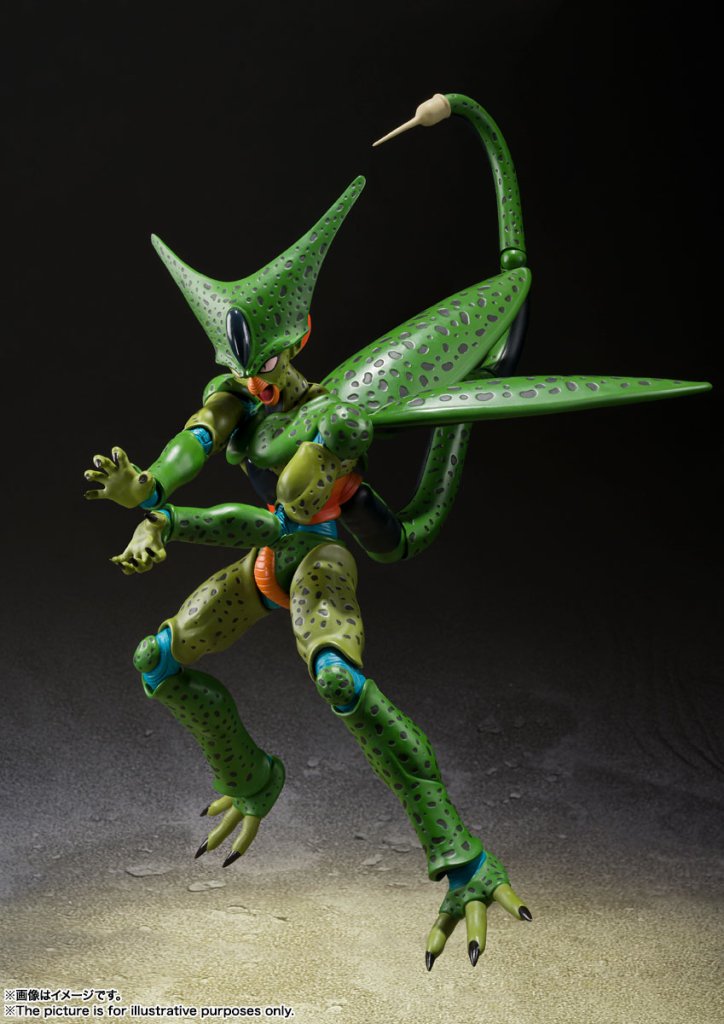 Green fantasy creature figure on a dark background